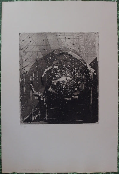 Christian d’ESPIC : Ronde des poissons, Gravure originale signée