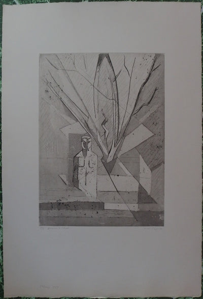 Christian d’ESPIC : St. Loup, Gravure originale signée