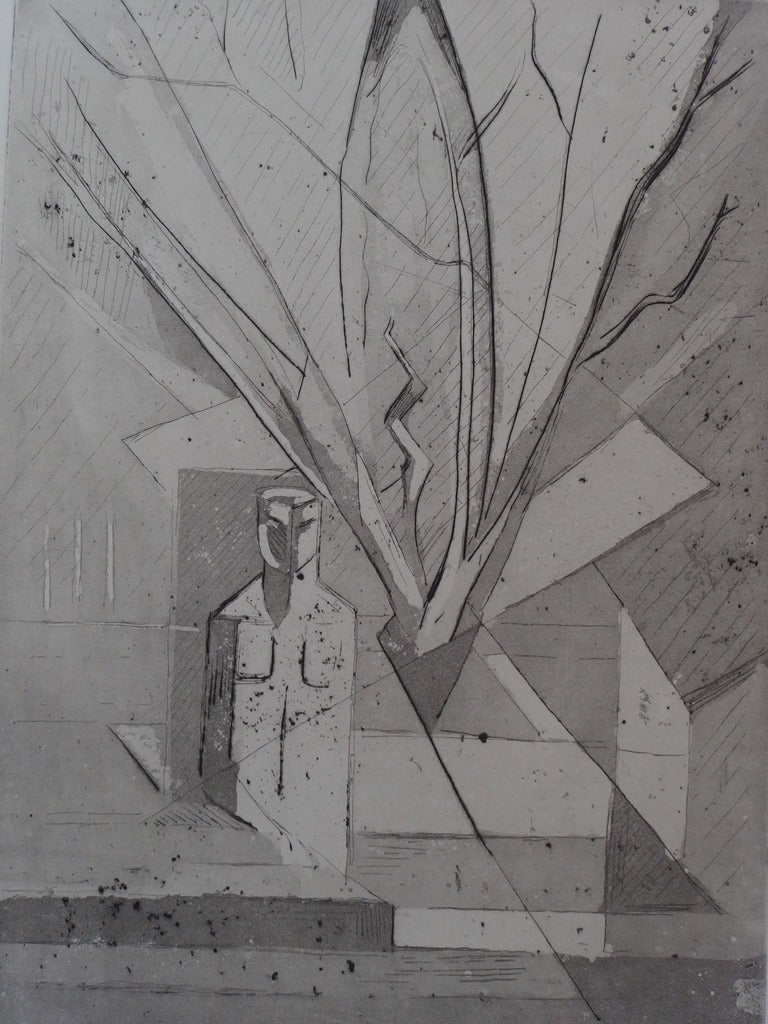 Christian d’ESPIC : St. Loup, Gravure originale signée
