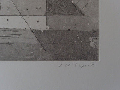 Christian d’ESPIC : St. Loup, Gravure originale signée