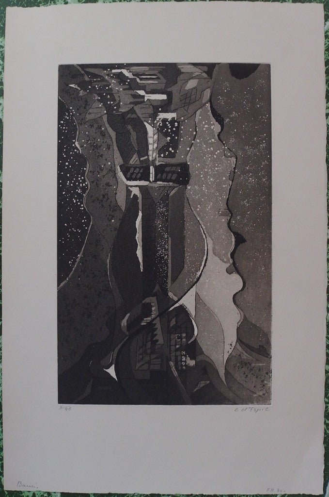 Christian d’ESPIC : Baucis, Gravure originale signée