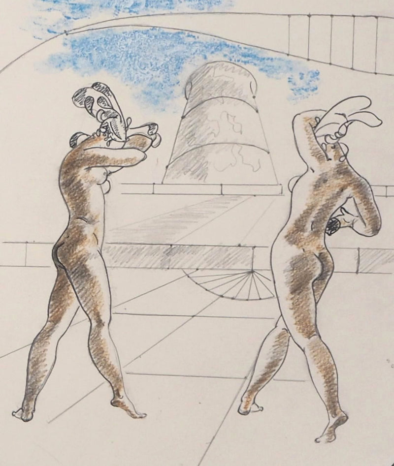BT Maria MORGAN, SNELL: Der Mann und der Löwe, Original signierte Lithographie