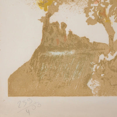 D. LAVOYU : Les femmes nues et les chevaux, Lithographie originale signée