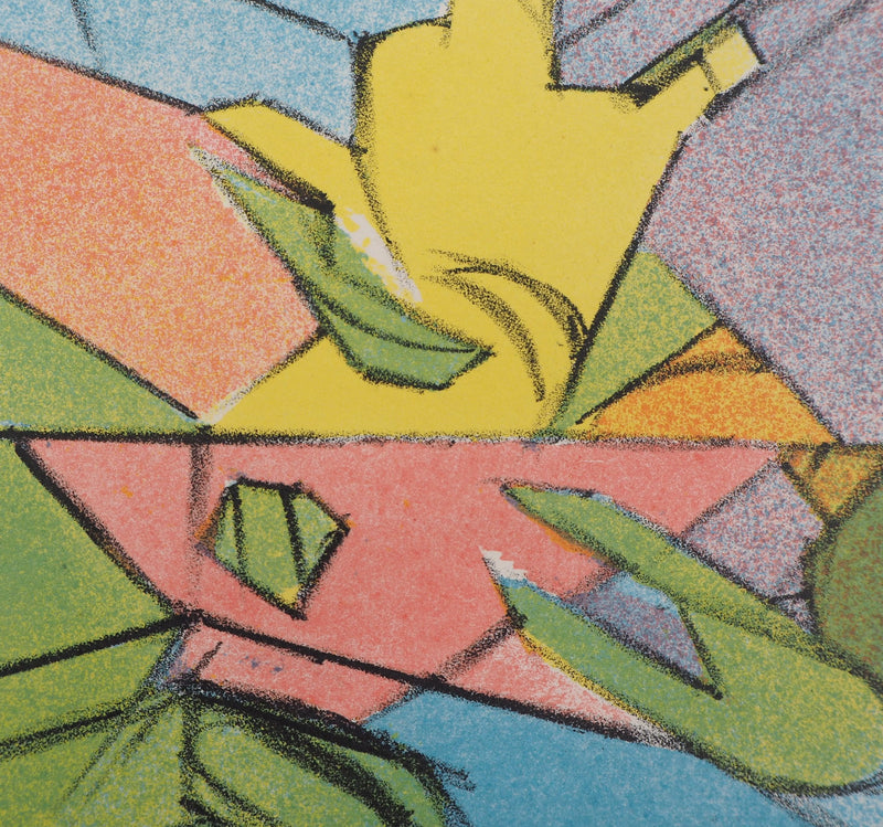 Jacques VILLON : Composition cubiste, Lithographie