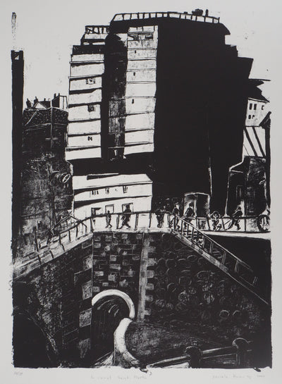 BT Pascale HÉMERY: Borderline, Original Signed Lithograph