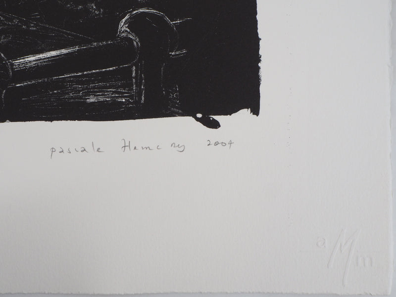BT Pascale HÉMERY: Borderline, Original Signed Lithograph