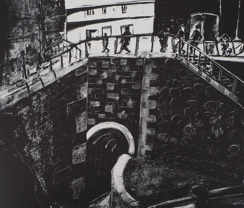 BT Pascale HÉMERY: Borderline, Original Signed Lithograph