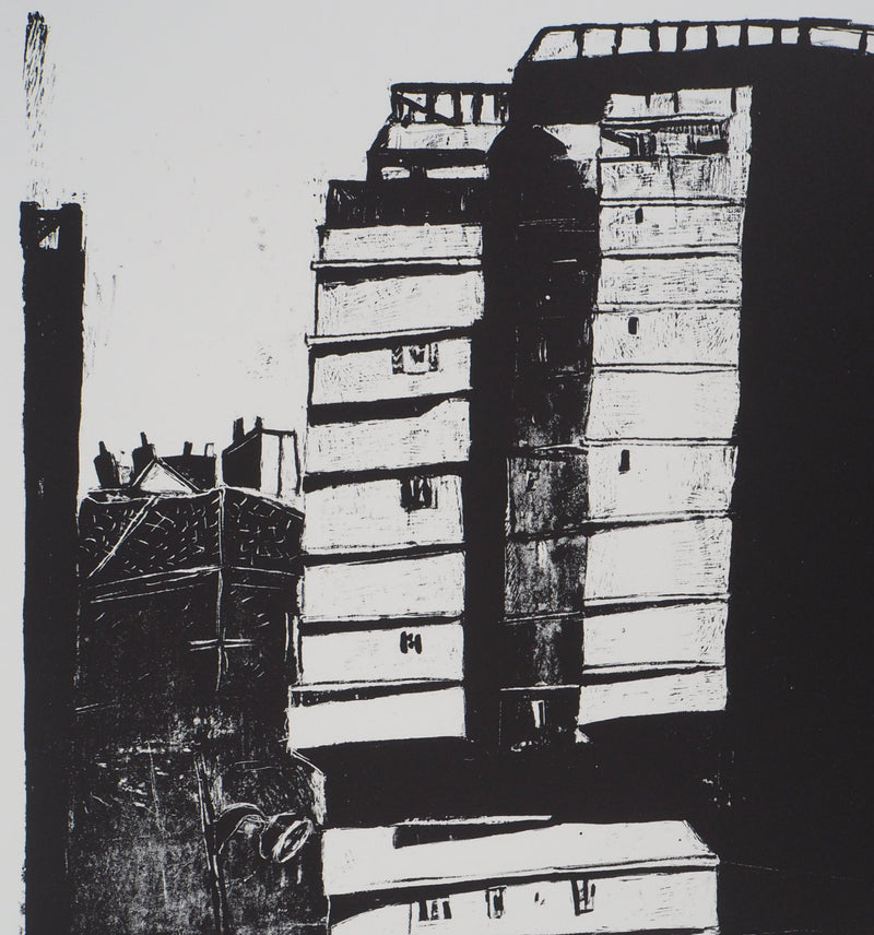 BT Pascale HÉMERY: Borderline, Original Signed Lithograph