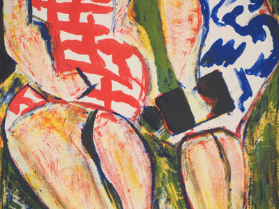 BTIna François DESNOYER: Les Saintes Maries, 1965, Original Signed Lithograph