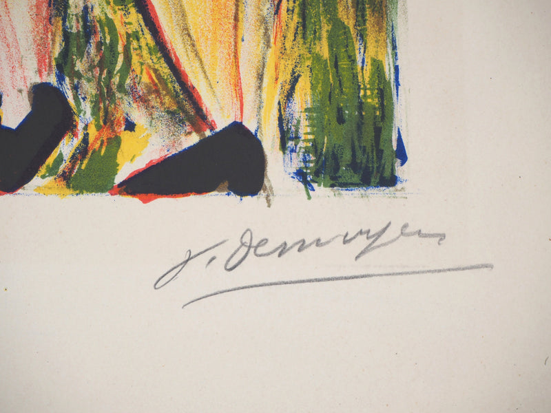 BTIna François DESNOYER: Les Saintes Maries, 1965, Original Signed Lithograph