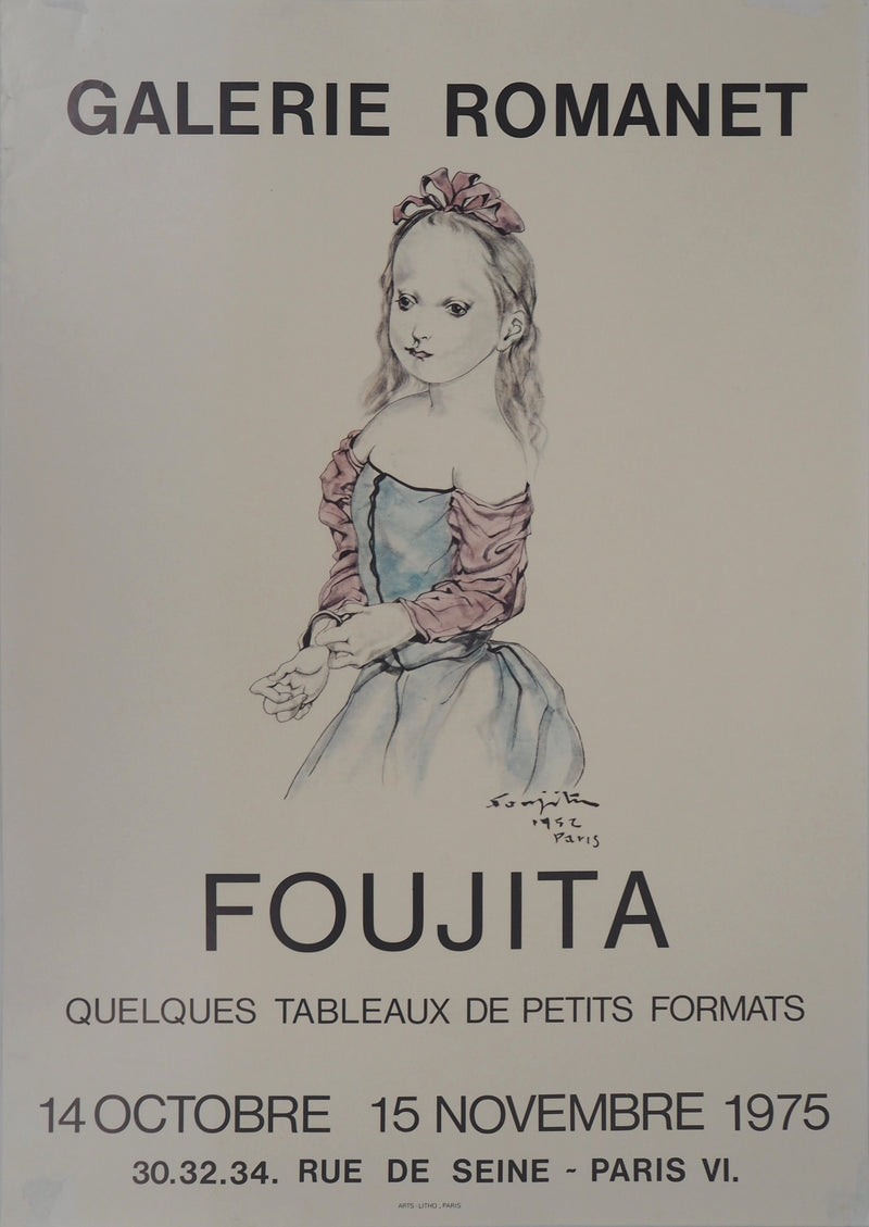 ADA Léonard Tsuguharu FOUJITA, Girl in a Dress, 1975, Poster