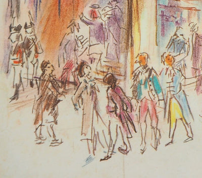 Oskar KOKOSCHKA : La salle du palais, photolithographie signée