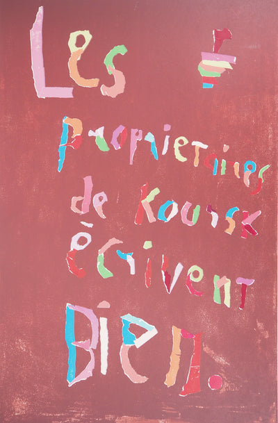 André LANSKOY : Les propriétaires, Lithographie originale signée