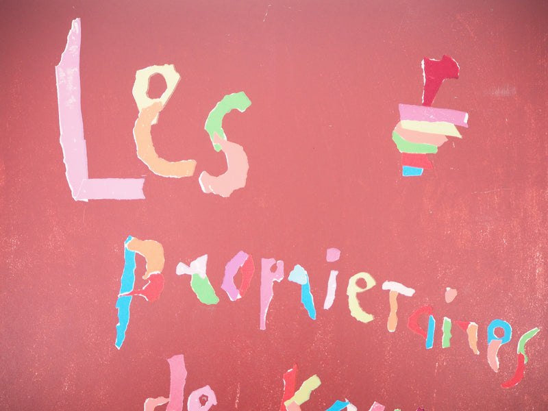 André LANSKOY : Les propriétaires, Lithographie originale signée