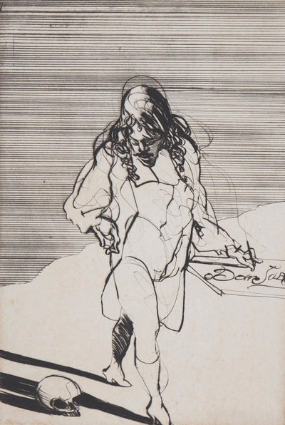 Claude WEISBUCH : Hamlet, Gravure originale signée