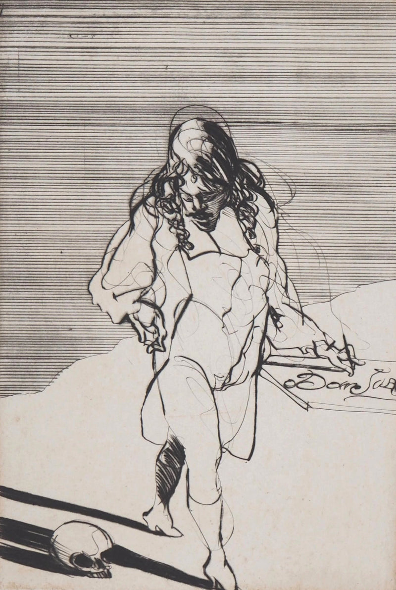 Claude WEISBUCH : Hamlet, Gravure originale signée