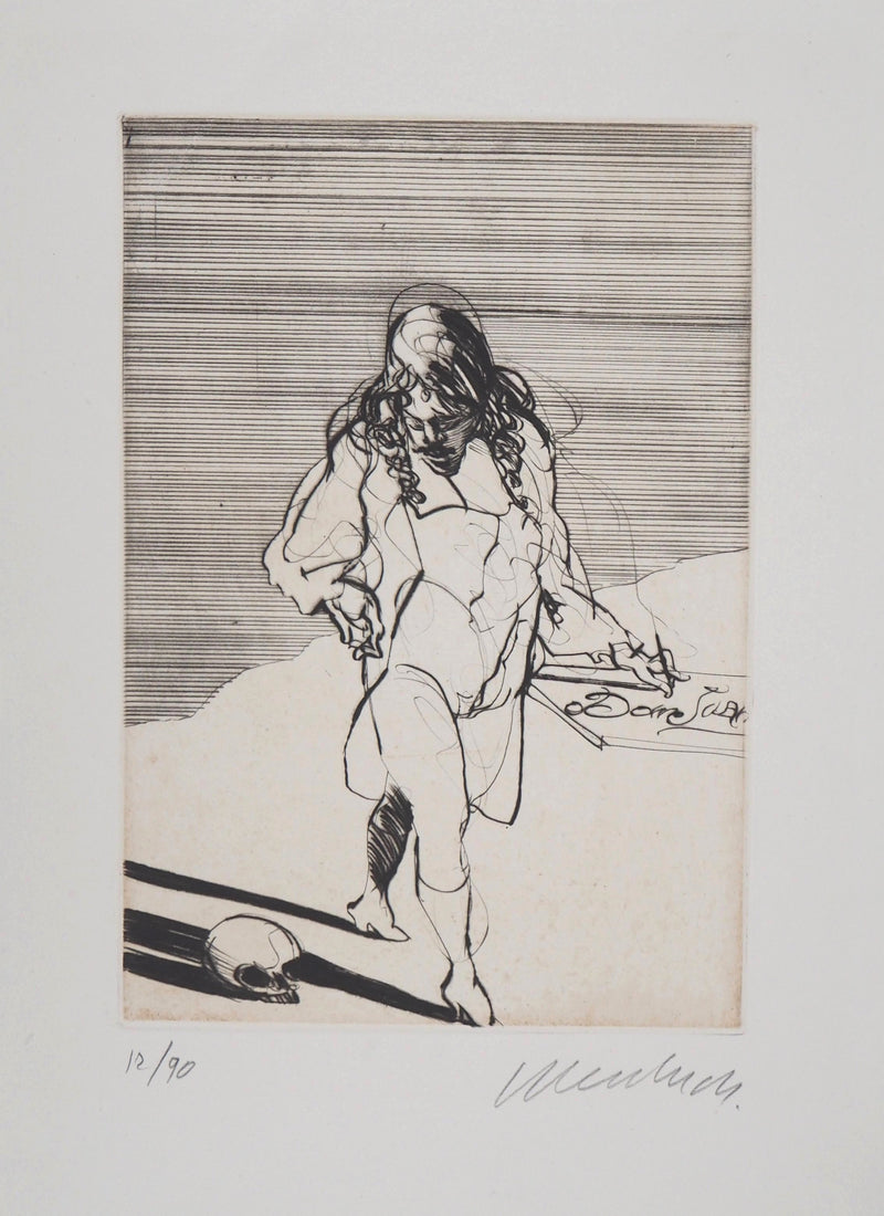 Claude WEISBUCH : Hamlet, Gravure originale signée