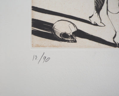 Claude WEISBUCH : Hamlet, Gravure originale signée