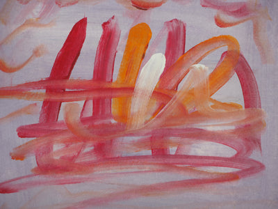 Ervin NEUHAUS : Ondes colorées, Gouache originale signée