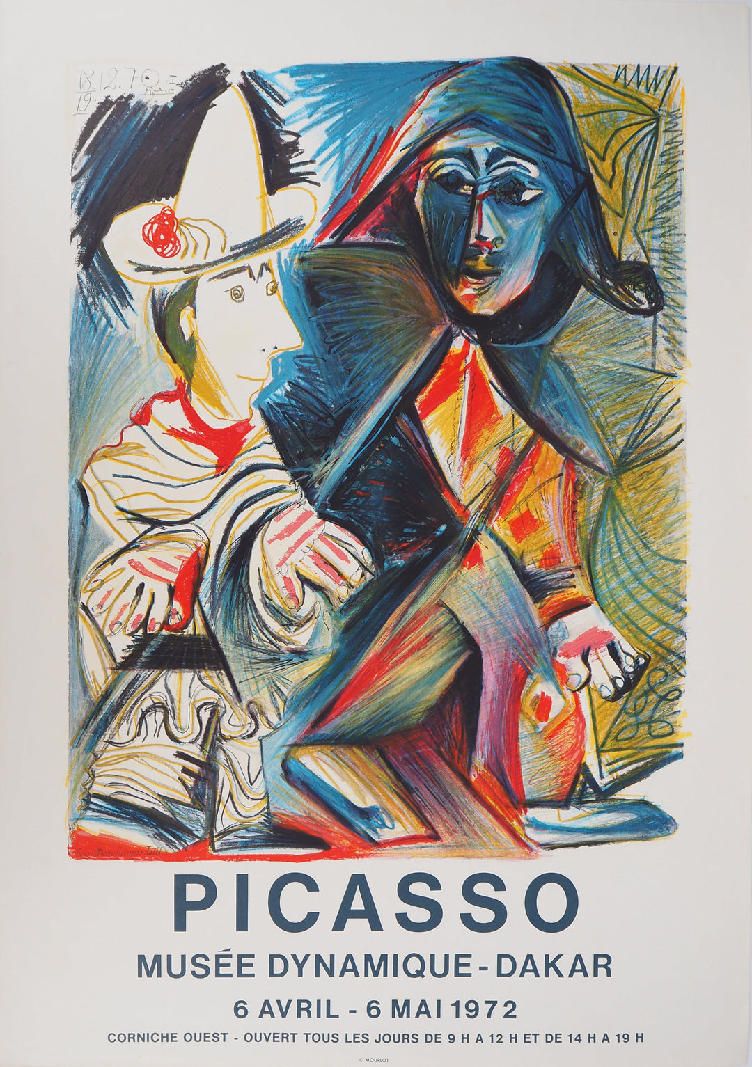 パブロピカソ ネクタイ Pierrot and Harlequin 絵画 アート Pierrot and harlequin, 1969 by Pablo Picasso: History