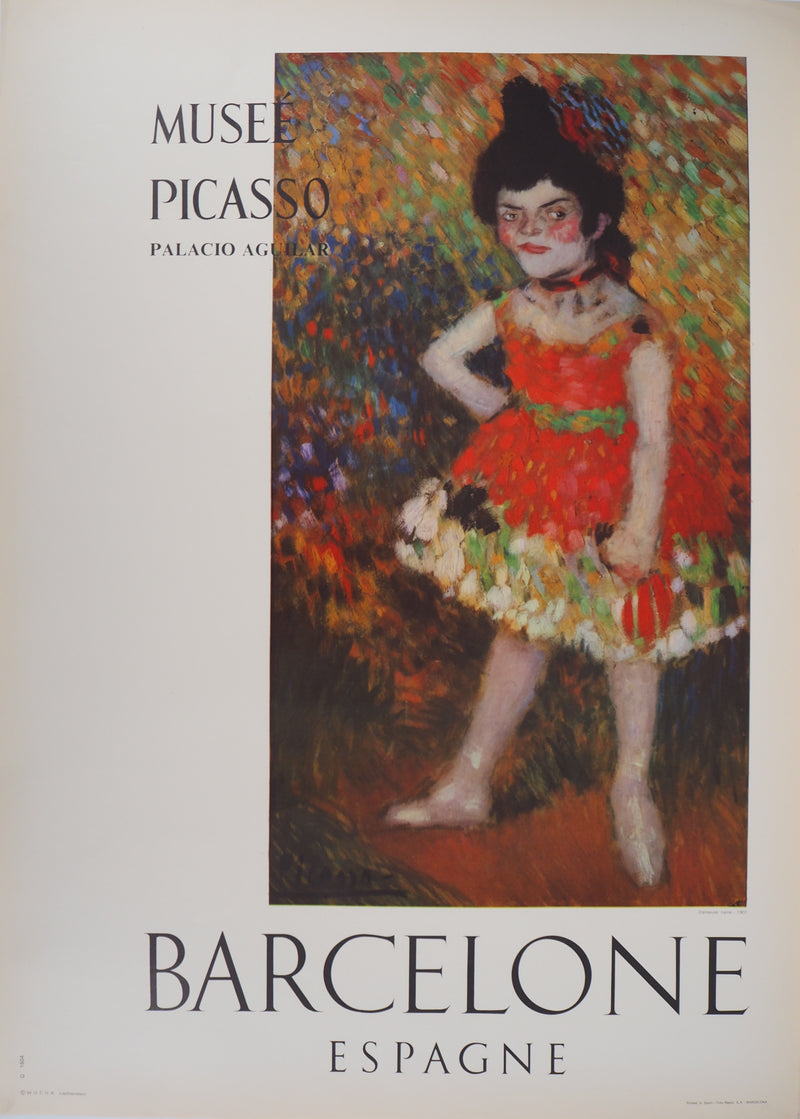 Pablo PICASSO : La danseuse naine, Affiche originale (vue générale) - Crédit photo : Galerie Art.Paris