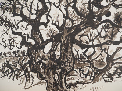 Edouard PIGNON : Le vieil arbre, Lithographie originale (photo de détail 2) - Crédit photo : Galerie Art.Paris