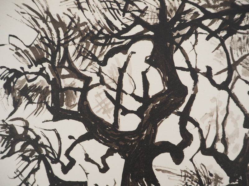 Edouard PIGNON : Le vieil arbre, Lithographie originale (photo de détail 5) - Crédit photo : Galerie Art.Paris