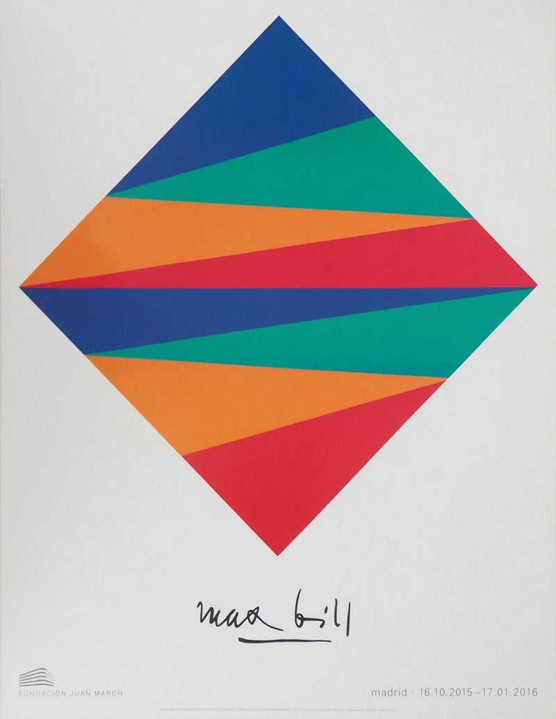Max BILL : Unité des couleurs, Affiche originale d&