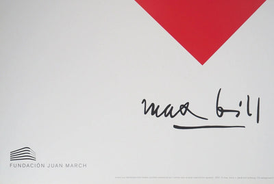 Max BILL : Unité des couleurs, Affiche originale d'époque signée