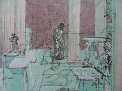 Jacques VILLON : Lycoris et Gallus, Gravure originale signée