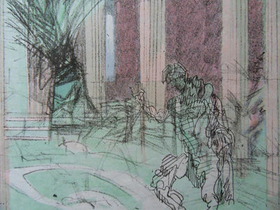 Jacques VILLON : Lycoris et Gallus, Gravure originale signée