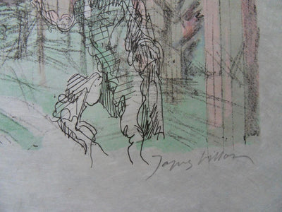 Jacques VILLON : Lycoris et Gallus, Gravure originale signée