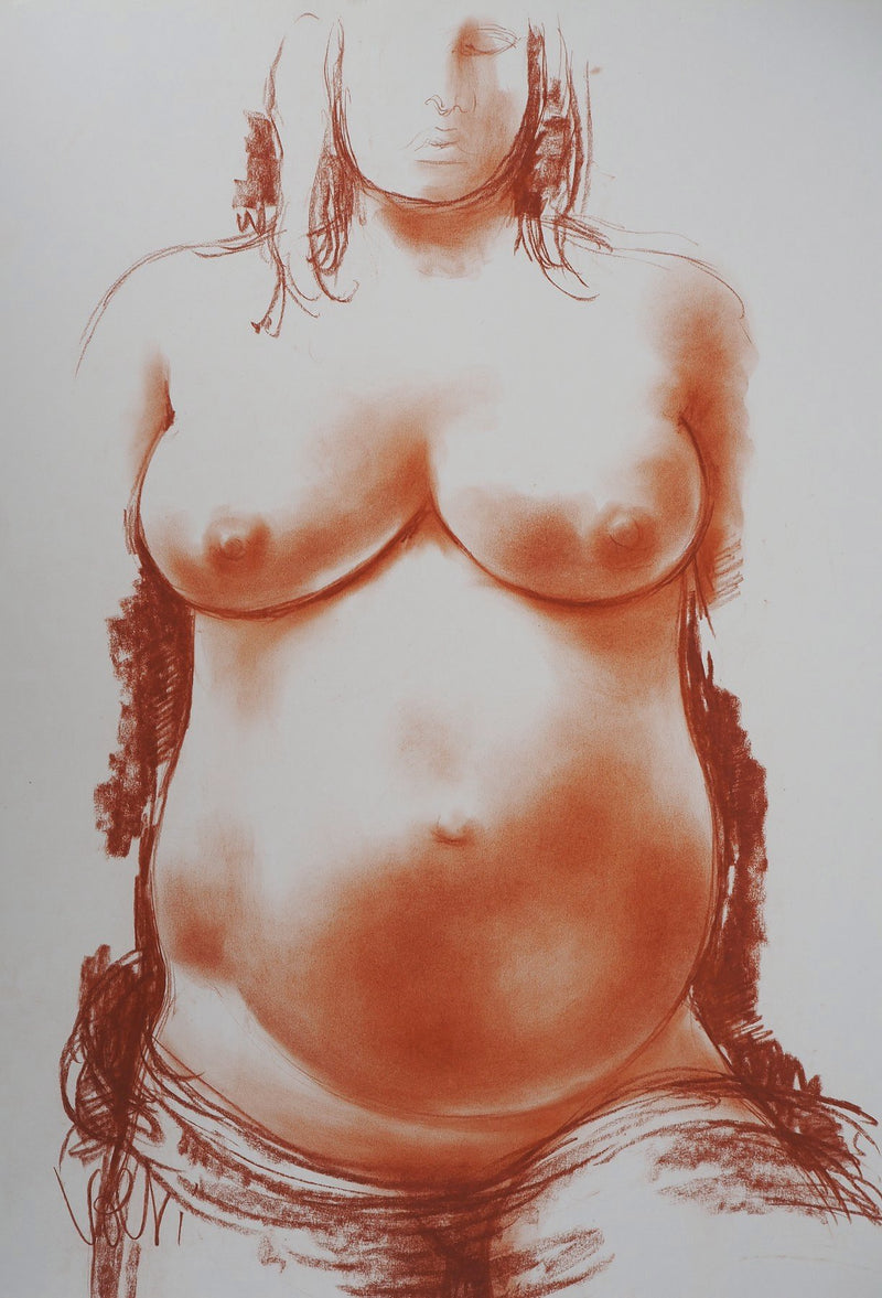 Antonuccio VOLTI : Maternité, Dessin original signé