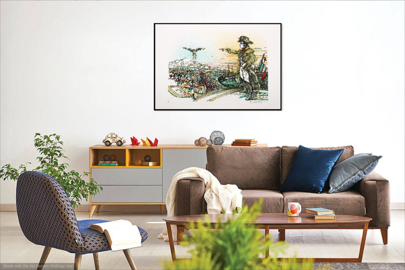 Roger-Louis CHAVANON : Napoléon, Lithographie originale signée