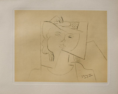 Georges BRAQUE : Couple moderne, Héliogravure originale (vue générale) - Crédit photo : Galerie Art.Paris