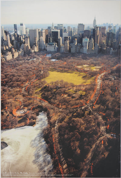  et Jeanne-Claude CHRIST : Central Park New York : Aerial View of the Gates, Affiche originale (vue générale) - Crédit photo : Galerie Art.Paris