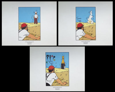  HERGE : Tintin - le crabe aux pinces d'or, Lithographie originale (vue générale) - Crédit photo : Galerie Art.Paris