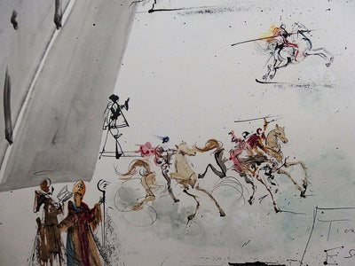 Salvador DALI : Tienta en Espana, Lithographie originale (photo de détail 6) - Crédit photo : Galerie Art.Paris