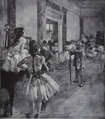 Edgar DEGAS : La classe de Danse, Gravure sur bois originale (photo de détail 2) - Crédit photo : Galerie Art.Paris