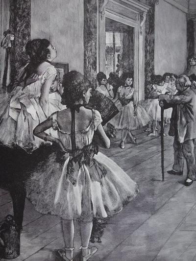 Edgar DEGAS : La classe de Danse, Gravure sur bois originale (photo de détail 7) - Crédit photo : Galerie Art.Paris