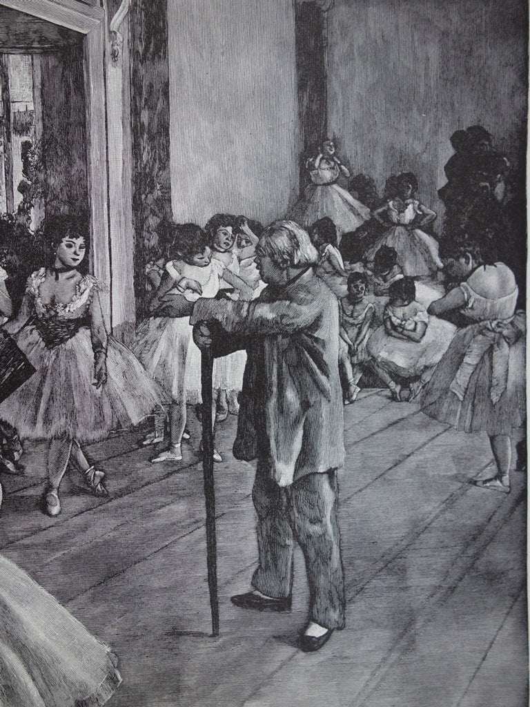 Edgar DEGAS : La classe de Danse, Gravure sur bois originale (photo de détail 3) - Crédit photo : Galerie Art.Paris