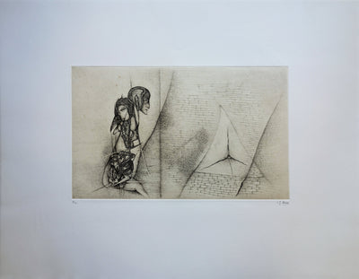 Fred DEUX : La question, Gravure originale (vue générale) - Crédit photo : Galerie Art.Paris