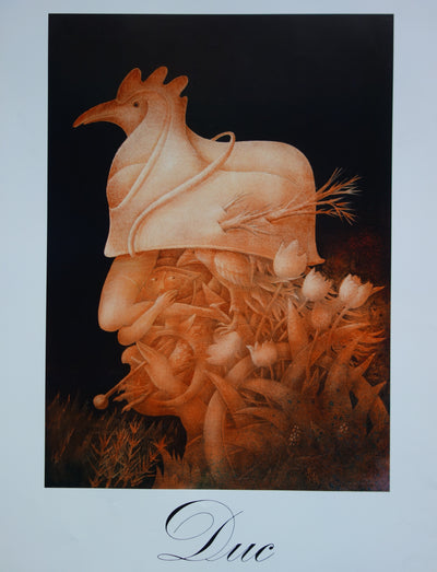 Antoine DUC : Hommage à Arcimboldo, Affiche originale (photo de détail 2) - Crédit photo : Galerie Art.Paris