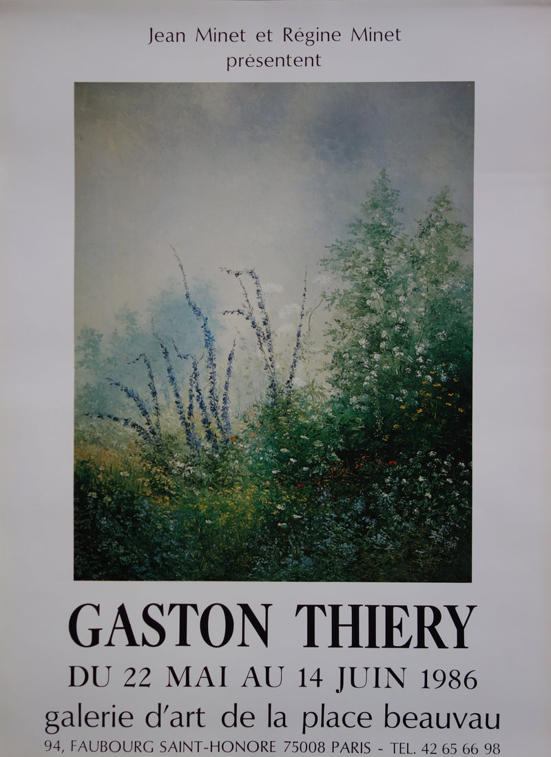 Gaston THIERRY : Profusion végétale, Affiche originale (vue générale) - Crédit photo : Galerie Art.Paris