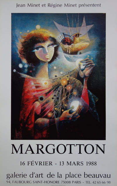 René MARGOTTON : L'Astrologue, Affiche originale (vue générale) - Crédit photo : Galerie Art.Paris