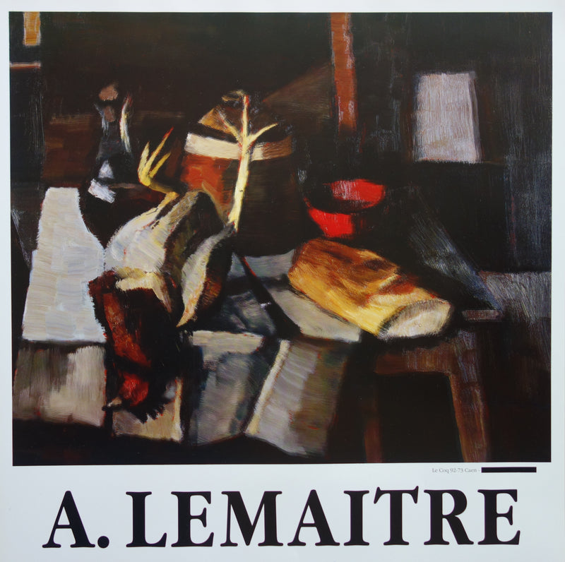 André LEMAITRE : Nature morte au faisan, Affiche originale (photo de détail 2) - Crédit photo : Galerie Art.Paris