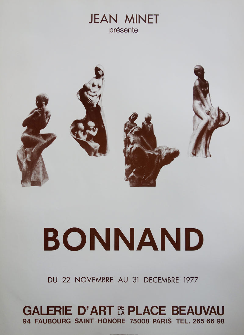 Michel BONNAND : Sculptures féminines, Affiche originale (vue générale) - Crédit photo : Galerie Art.Paris