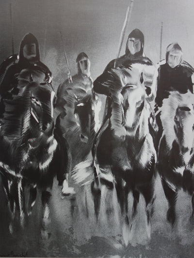 Mick MICHEYL : Chevaux d'acier, Affiche originale (photo de détail 3) - Crédit photo : Galerie Art.Paris