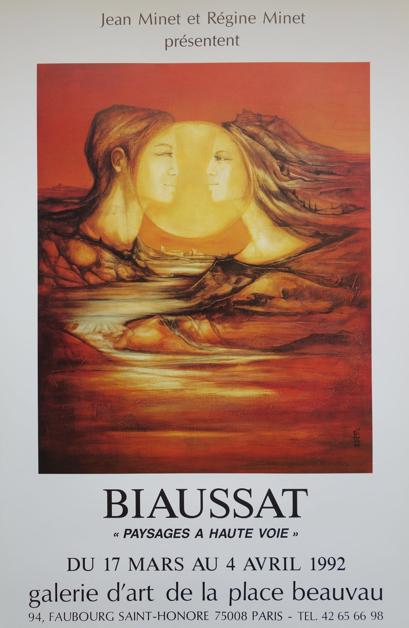 Raymond BIAUSSAT : Paysages à haute voie, Affiche originale (vue générale) - Crédit photo : Galerie Art.Paris