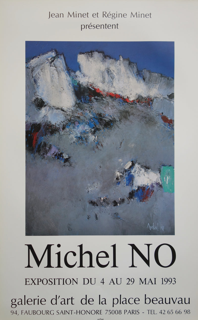 Michel NO : Alpes, les Neiges Eternelles, Affiche originale (vue générale) - Crédit photo : Galerie Art.Paris